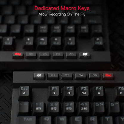 Redragon K580 PRO Wireless RGB Mechanical Keyboard - Hot - Swappable, 3 - Mode, Red Switch - Titan Core