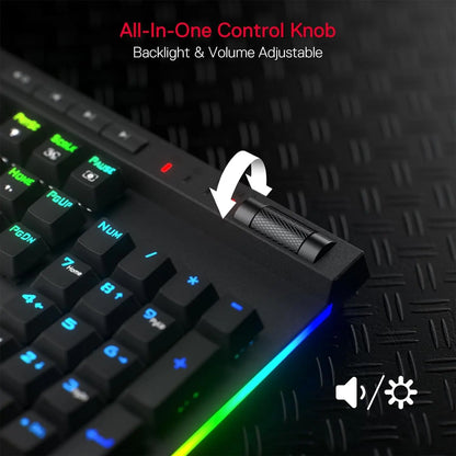 Redragon K580 PRO Wireless RGB Mechanical Keyboard - Hot - Swappable, 3 - Mode, Red Switch - Titan Core