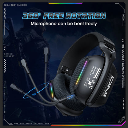 ONIKUMA GT808 Tri - mode Gaming Headset RGB Lighting - Titan Core